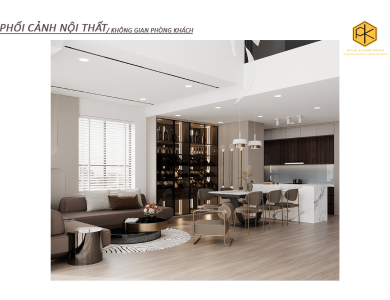 PHỐI CẢNH 3D_ NỘI THẤT CĂN HỘ PENHOUSE