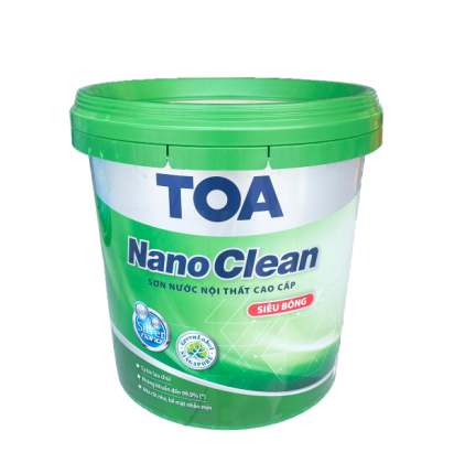 SƠN NỘI THẤT TOA NANO CLEAN SIÊU BÓNG