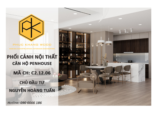 PHỐI CẢNH 3D_ NỘI THẤT CĂN HỘ PENHOUSE